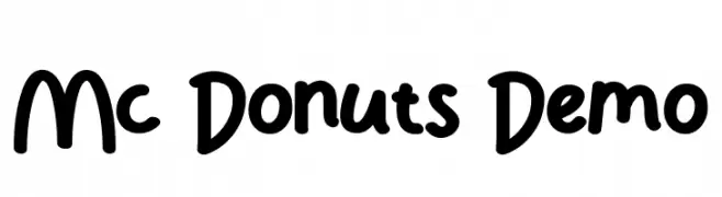 Mc Donuts Demo  baixar fontes gratis