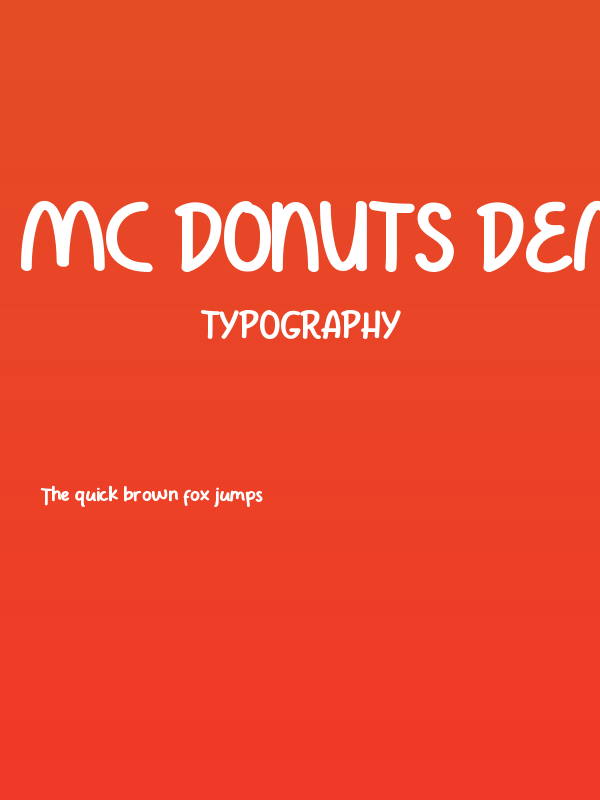 Mc Donuts Demo Poster