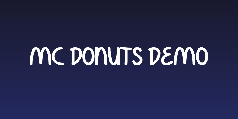 Mc Donuts Demo Social Header
