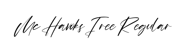 Mc Havoks Free Regular  baixar fontes gratis
