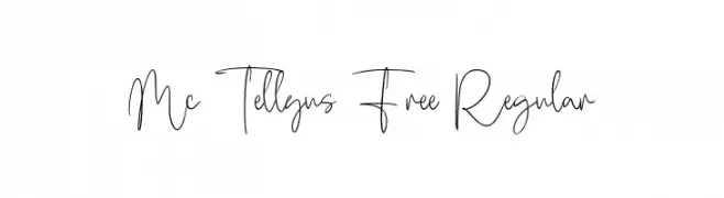 Mc Tellyus Free Regular  Fuentes Gratis Descargar