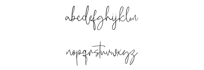 Mc Tellyus Free Regular Font LOWERCASE