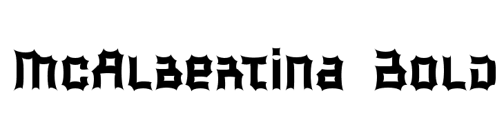 McAlbertina Bold  Frei Schriftart Herunterladen