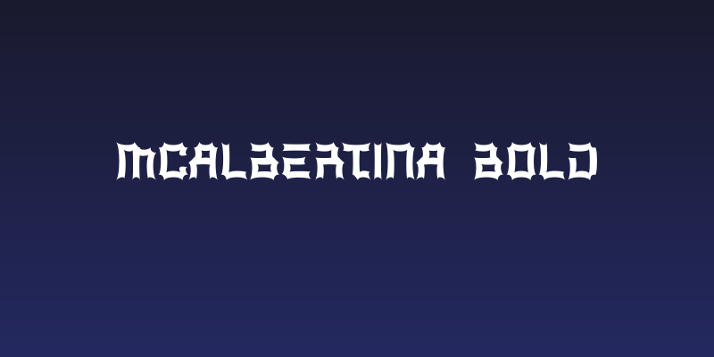McAlbertina Bold Social Header