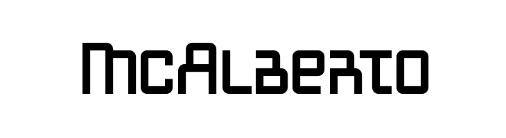 McAlberto  Free Fonts Download