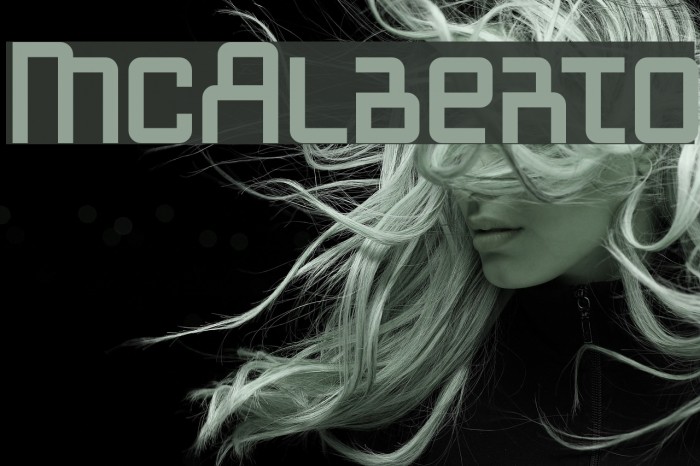 McAlberto Font examples