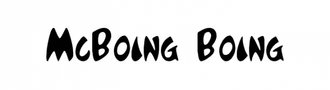 McBoing Boing  Frei Schriftart Herunterladen