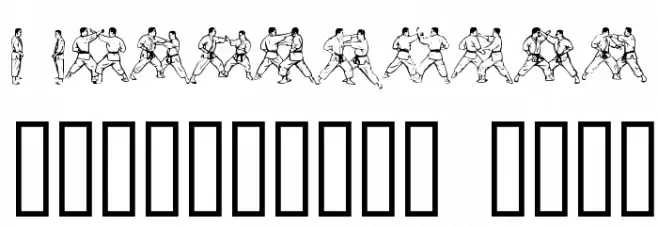 McCoy Dingbat Karate Font Alte caractere