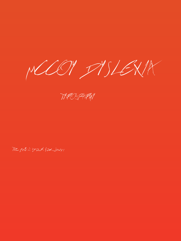 McCoy Dyslexia Poster