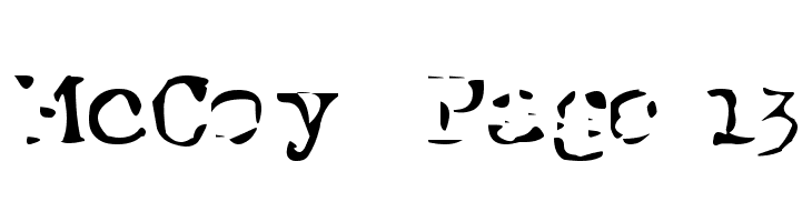 McCoy  Page 13  Frei Schriftart Herunterladen
