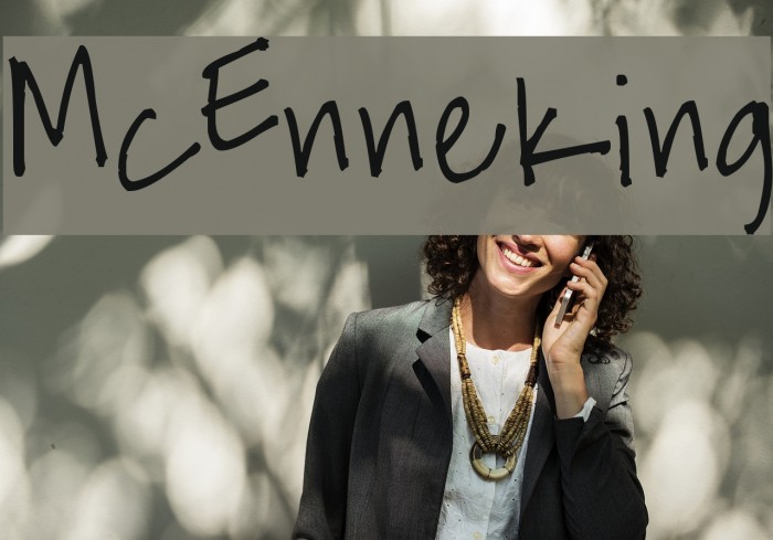 McEnneking फ़ॉन्ट examples