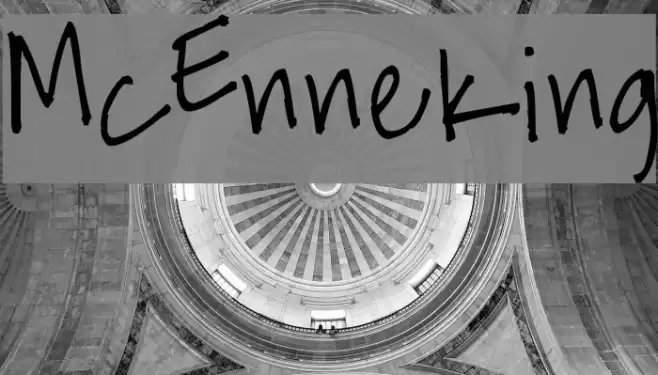 McEnneking Font examples