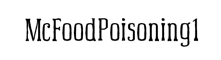 McFoodPoisoning1 Font