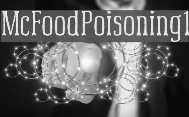 McFoodPoisoning1 Font examples