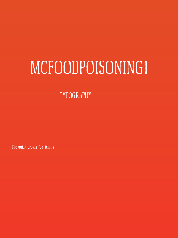 McFoodPoisoning1 Poster