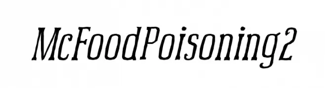 McFoodPoisoning2  Descarca Fonturi Gratis