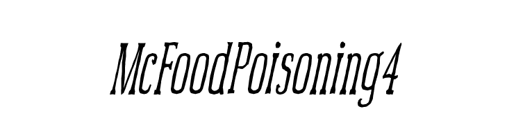 McFoodPoisoning4 Font