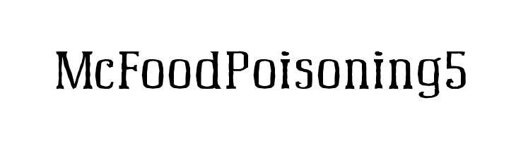 McFoodPoisoning5  baixar fontes gratis
