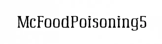 McFoodPoisoning5  Descarca Fonturi Gratis