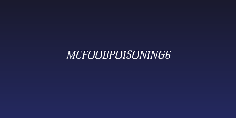 McFoodPoisoning6 Social Header