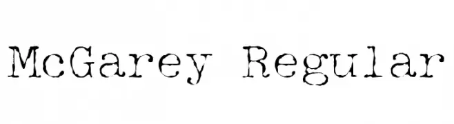 McGarey Regular  Descarca Fonturi Gratis