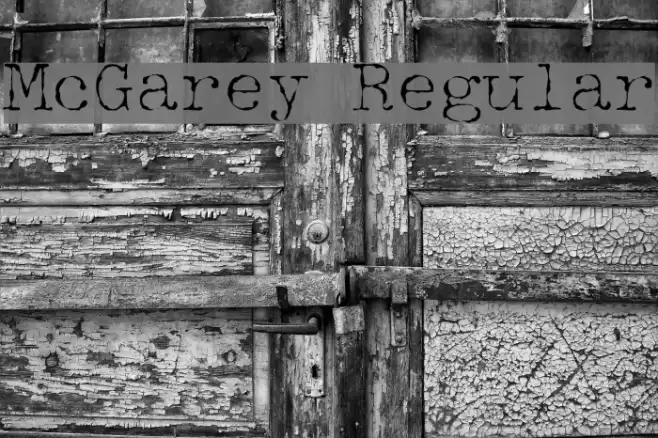McGarey Regular Font examples