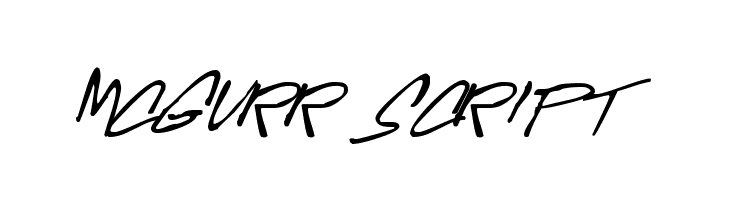McGurr Script  font caratteri gratis