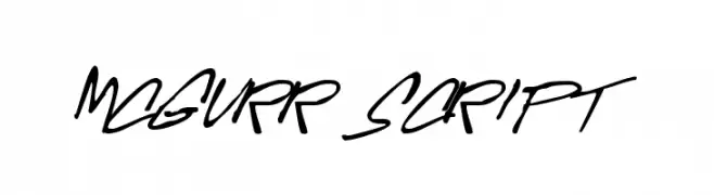 McGurr Script  Descarca Fonturi Gratis