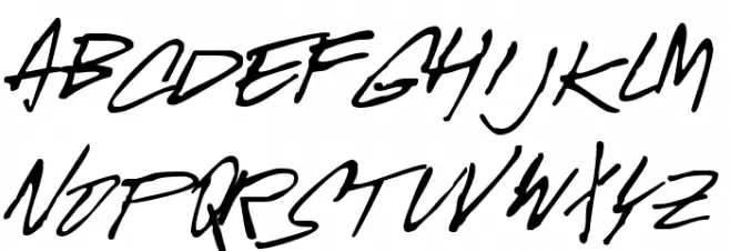 McGurr Script Schriftart Kleinbuchstaben