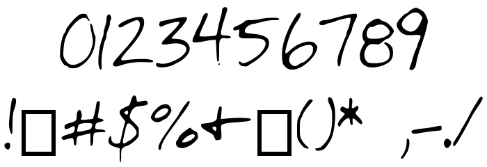 McHandwriting Font OTHER CHARS