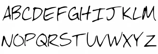 McHandwriting フォント 大文字