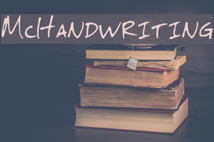 McHandwriting Font examples