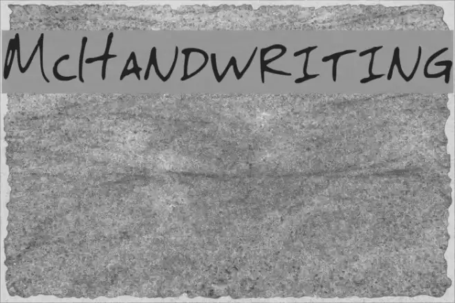 McHandwriting Schriftart examples