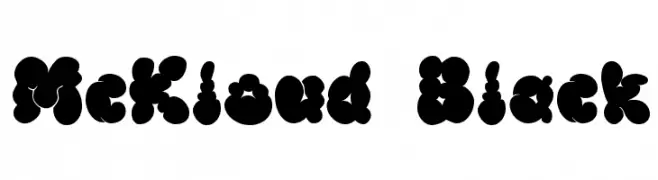 McKloud Black  Frei Schriftart Herunterladen