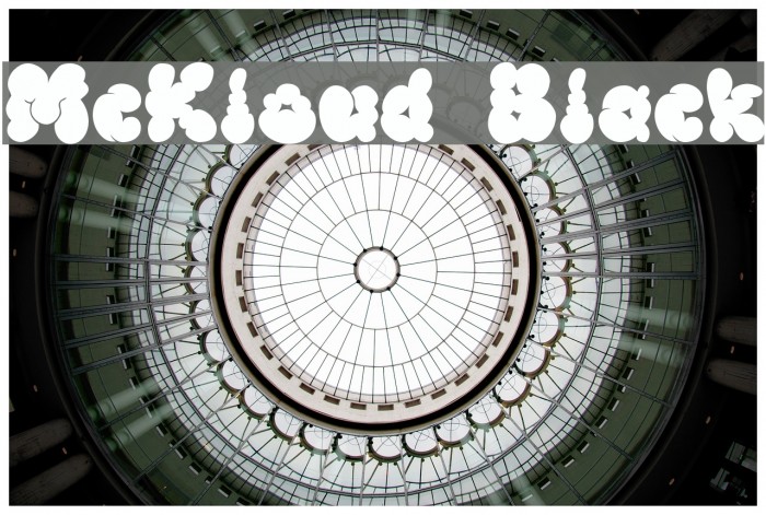 McKloud Black Font examples