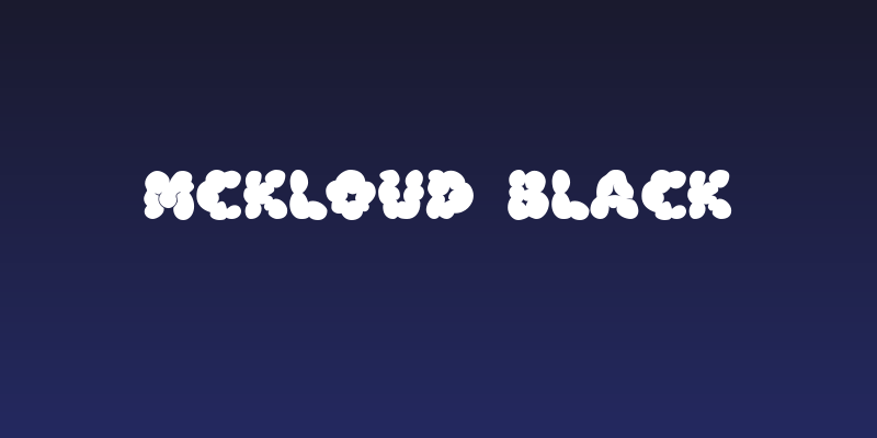 McKloud Black Social Header