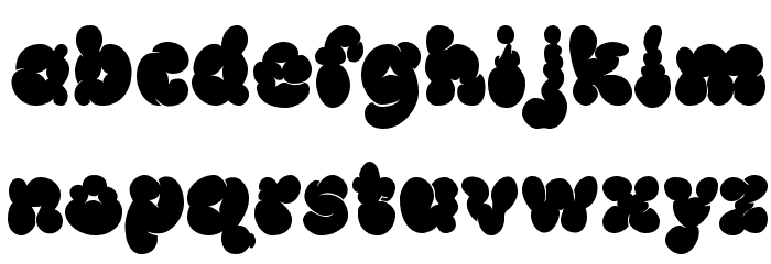 McKloud Black Font LOWERCASE