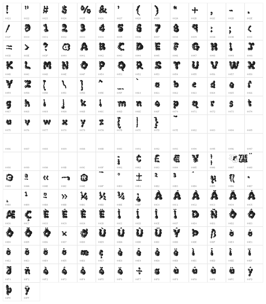 McKloud Misty Character Map