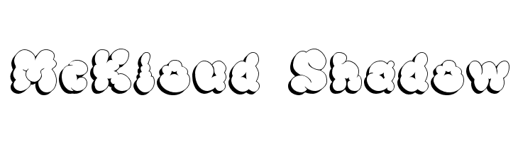 McKloud Shadow Font