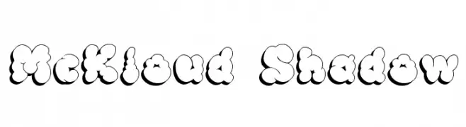McKloud Shadow  Frei Schriftart Herunterladen