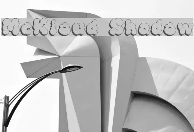 McKloud Shadow Font examples