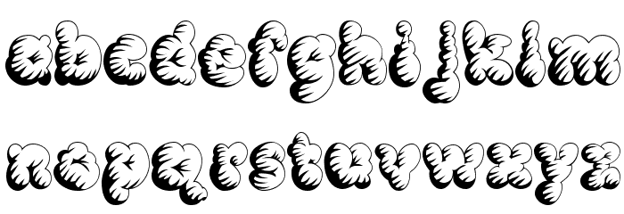 McKloud Storm Font LOWERCASE
