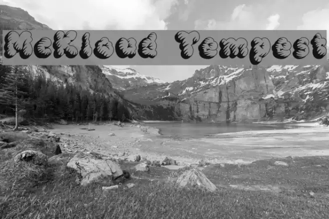 McKloud Tempest Font examples