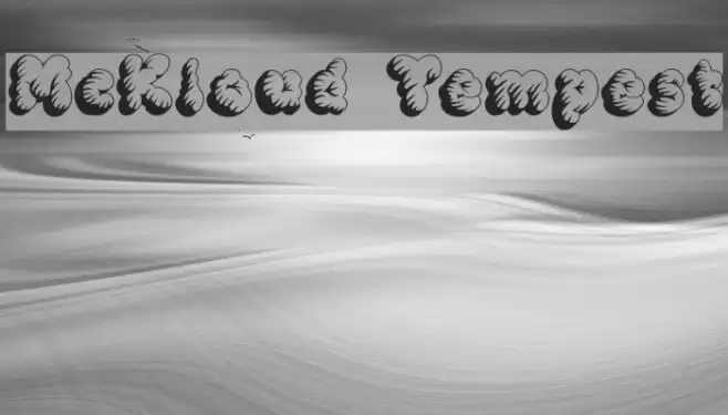 McKloud Tempest Font examples
