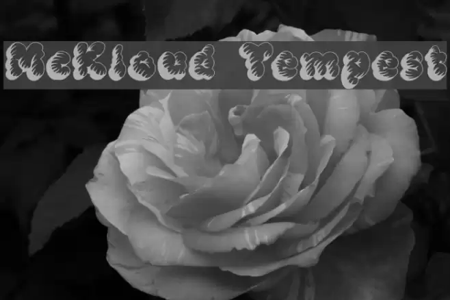 McKloud Tempest Font examples