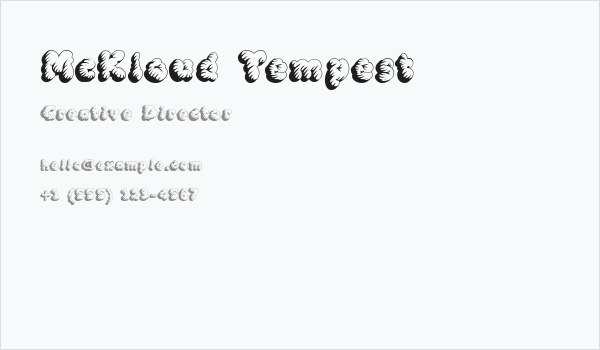 McKloud Tempest Business Card
