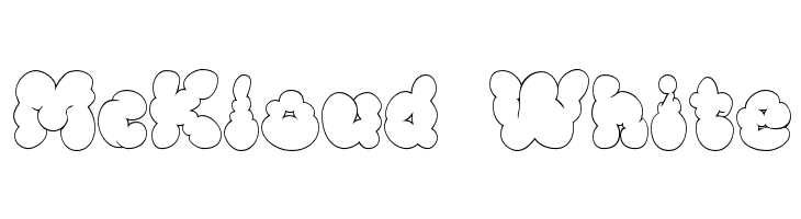McKloud White  font caratteri gratis