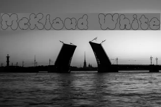 McKloud White Font examples