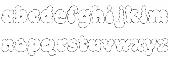 McKloud White Caratteri MINUSCOLO