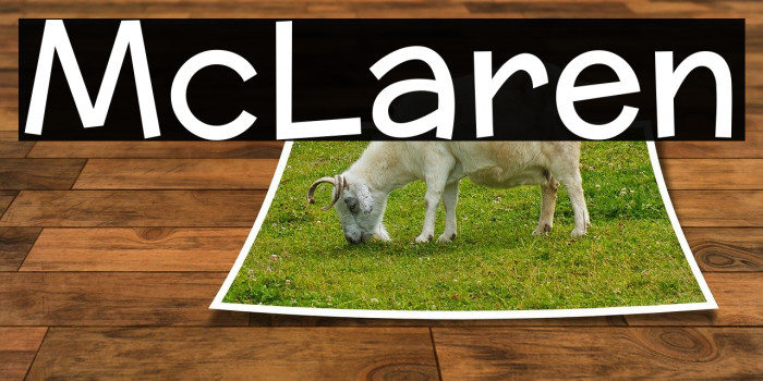 McLaren Font examples